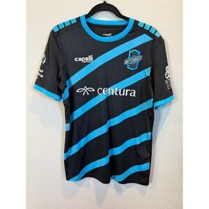 Colorado Springs Switchbacks FC Soccer Morrison 9 Capelli Black Blue Adult Small